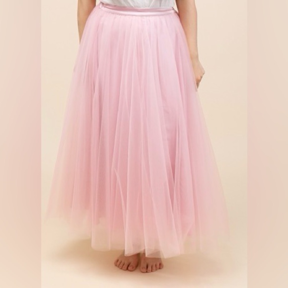 Isaac Mizrahi Pink Tulle Midi Skirt - NWT - Picture 8 of 8